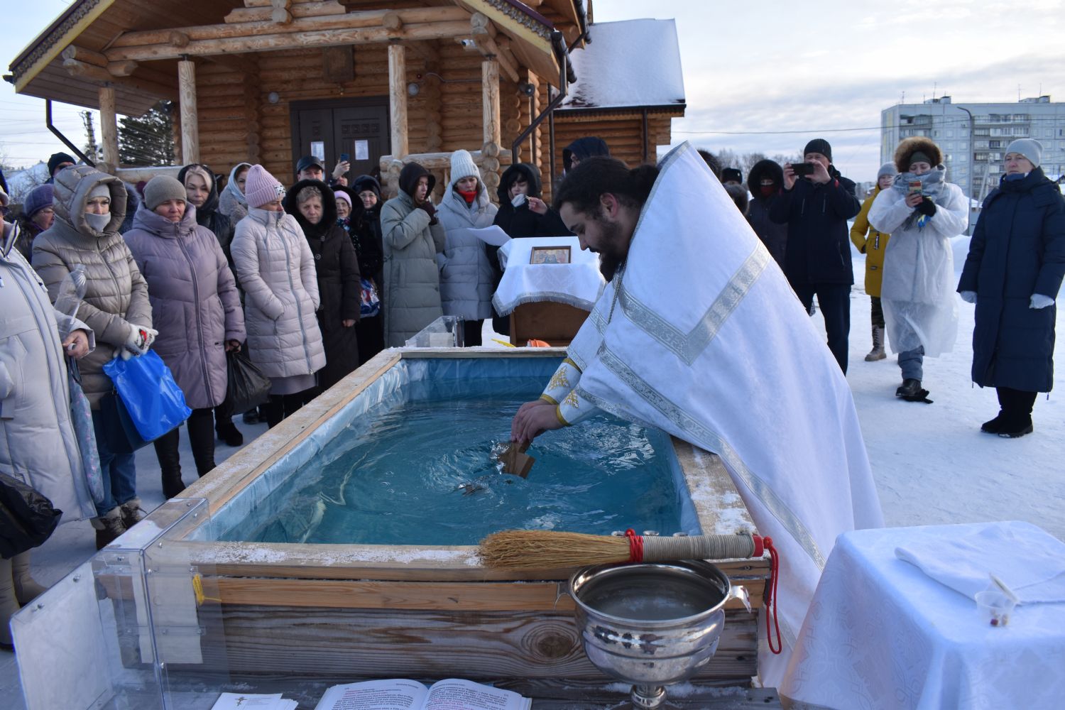 Службы праздника Богоявления прошли в Свято-Георгиевском храме